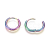Ion Plating(IP) 304 Stainless Steel Huggie Hoop Earrings EJEW-F111A-14mm-Y-3