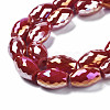 Electroplate Glass Beads Strands EGLA-S194-15A-A14-3