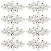 8Pcs Glass Cabochons(Hot Melt Adhesive On The Back) GGLA-FG0001-07B-1