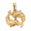 Ion Plating(IP) 304 Stainless Steel Pendants STAS-D165-14G-10-1