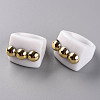 Opaque Acrylic Finger Rings RJEW-T010-11-2