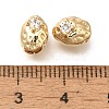 Brass Micro Pave Cubic Zirconia Beads KK-Q001-01G-3