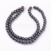 Non-Magnetic Synthetic Hematite Beads Strands X-G-H1624-6mm-2-2