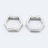 925 Sterling Silver Bead Frames STER-F036-12S-8.5x7.5-2