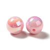 UV Plating Rainbow Iridescent Acrylic Beads PACR-D070-01D-3