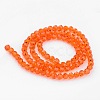 Transparent Glass Bead Strands GLAA-G013-6mm-70-2