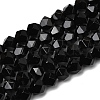 Natural Black Onyx  Beads Strands G-Z119-A04-01-3