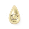 Rack Plating Brass Micro Pave Clear Cubic Zirconia Pendants KK-H474-18G-09-1