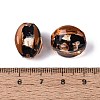 Handmade Silver Foil Glass Beads FOIL-N034-01H-3