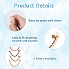 4Pcs 4 Colors ABS & Iron & Alloy & PU Leather Handbag Chain Straps FIND-HS0001-36B-4