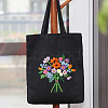 DIY Flower Bouquet Pattern Tote Bag Embroidery Kit PW22121379671-1