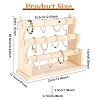 3-Tier Assembled Wood Bracelets/Bangles Display Riser Stands BDIS-WH0008-02-2