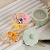 Flower DIY Silicone Candle Cup Molds DIY-P078-06-2