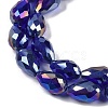 Transparent Electroplate Glass Beads Strands EGLA-N013-T10mm-B07-3