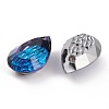 Embossed Glass Rhinestone Pendants GLAA-J101-05A-001BB-2