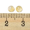 Synthetic Coffee Watermelon Stone Glass Cabochons G-H309-03-03-3