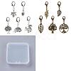 ARRICRAFT 12 Sets 2 Style Autumn Alloy Pendants Decorations Set HJEW-AR0001-14-1