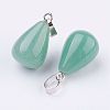 Natural Green Aventurine Pendants X-G-K187-04G-2