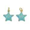 Brass Enamel Pendants KK-I358-001G-B01-1