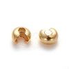 Iron Crimp Beads Covers X-IFIN-H029-G-2