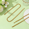 2Pcs 7mm Stainless Steel Cuban Link Chain Necklaces for Women Men NJEW-BBC0001-39A-7