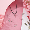 24Pcs Alloy Rhinestones Pendants ALRI-FH0001-02-2
