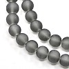 Baking Paint Transparent Glass Beads Strands X-GLAA-S031-12mm-12-3