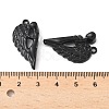 Spray Painted Alloy Magnetic Pendants PALLOY-V006-13-3