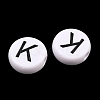 Opaque White Acrylic European Beads AC-CBA3BDD-01K-2