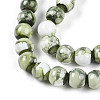 Baking Paint Glass Beads Strands X-DGLA-N003-8mm-C06-4