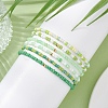 6Pcs Glass Seed & Brass Beaded Stretch Bracelets Set BJEW-JB09538-02-2