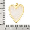 Rack Plating Brass & Epoxy Resin Pendants KK-C059-10B-G-3