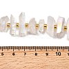 Electroplated Natural Quartz Crystal Beads Strands G-F800-F11-4