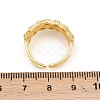 Brass Micro Pave Cubic Zirconia Cuff Rings for Women RJEW-Z113-50G-3