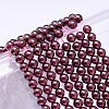 Mozambique Import Grade AA Garnet Round Beads Strands G-E300-AA-5mm-1