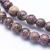 Natural Sandalwood Beads Strands WOOD-P011-01-6mm-3