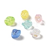 UV Plating Rainbow Iridescent Acrylic Beads PACR-M002-07-1