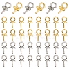 60Pcs 2 Colors 304 Stainless Steel Cup Pearl Peg Bails Pin Pendants STAS-YW0003-64-1
