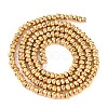 Electroplated Synthetic Non-magnetic Hematite Beads Strands G-H027-E01-02-3