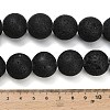 Natural Lava Rock Round Beads Strands G-M169-20mm-03-6