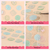 CRASPIRE 4 Sheets 4 Colors Epoxy Resin Adhesive Stickers STIC-CP0001-13-6