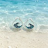 Alloy Enamel Hoop Earrings WG726C2-01-2