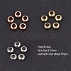 Brass Flat Round Spacer Beads KK-PH0035-81-8