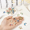 48Pcs 12 Style Alloy Enamel Pendants ENAM-TA0001-73-6