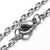 Tarnish Resistant 316 Surgical Stainless Steel Box Chain Bracelets BJEW-JB01865-2