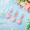 3Pcs Resin Tortoise Pendant Decorations HJEW-TA0001-39J-4