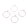 Ion Plating(IP) 316L Surgical Stainless Steel Hoop Earring Findings STAS-D164-04RG-1