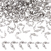 200Pcs 2 Size 304 Stainless Steel Bead Tips STAS-UN0049-85-1
