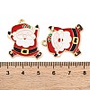 Christmas Theme Rack Plating Alloy Pendants FIND-M020-04G-02-3