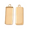 Ion Plating(IP) 304 Stainless Steel Pendant Cabochon Settings X-STAS-I069-36G-2